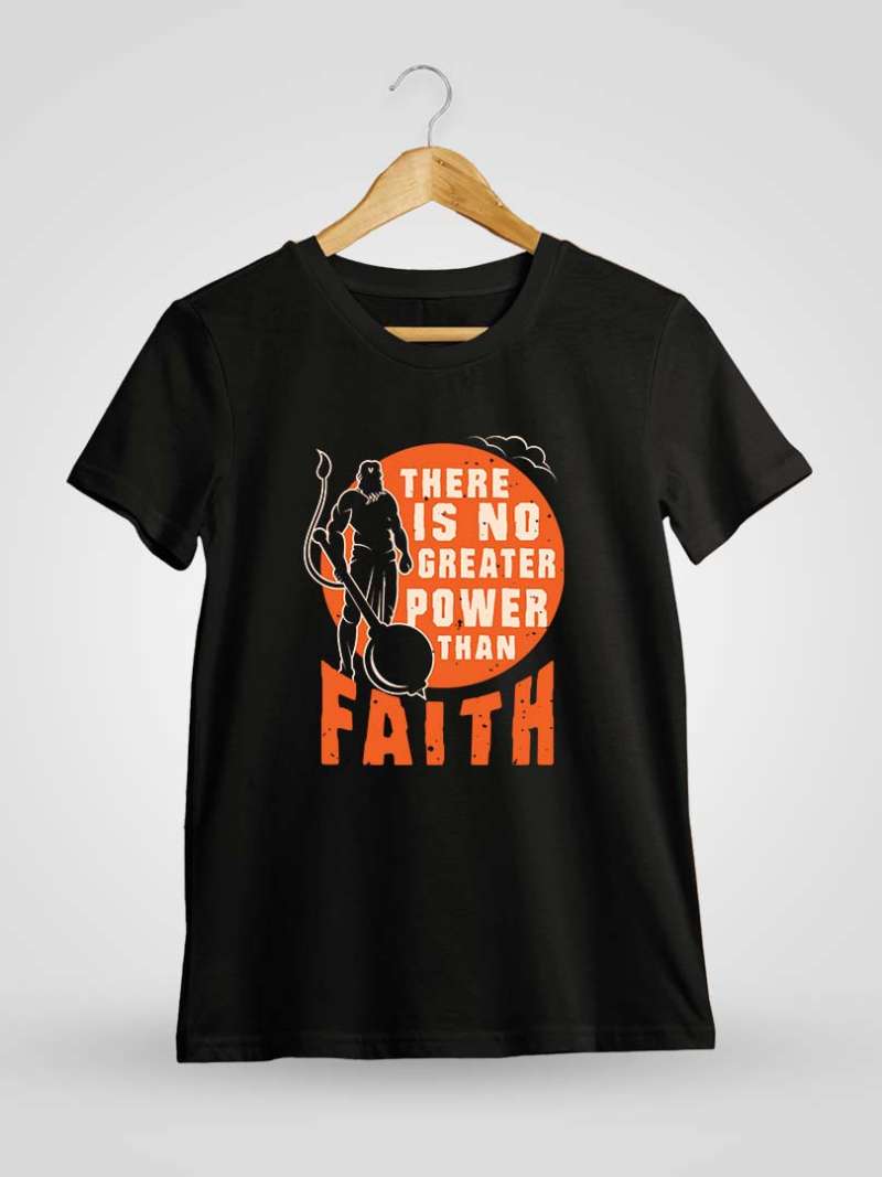 No Greater Power Than Faith Hanuman T-Shirt