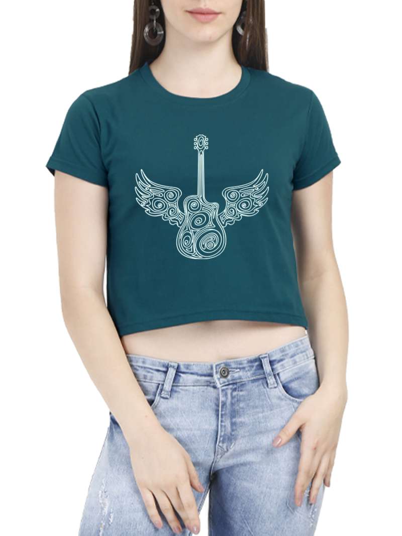 Guitar Graphic Crop top