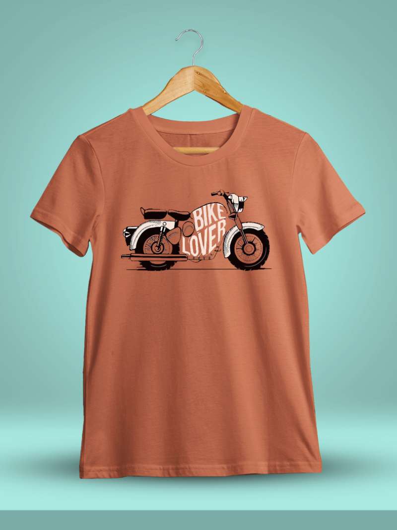 Bike Lover Saffron Bike T-Shirt
