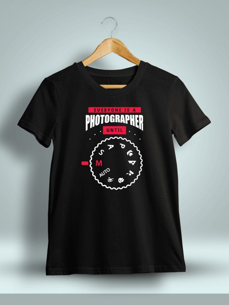 Everyone Is A Photographer Photography T-Shirt For Men - Half Sleeve