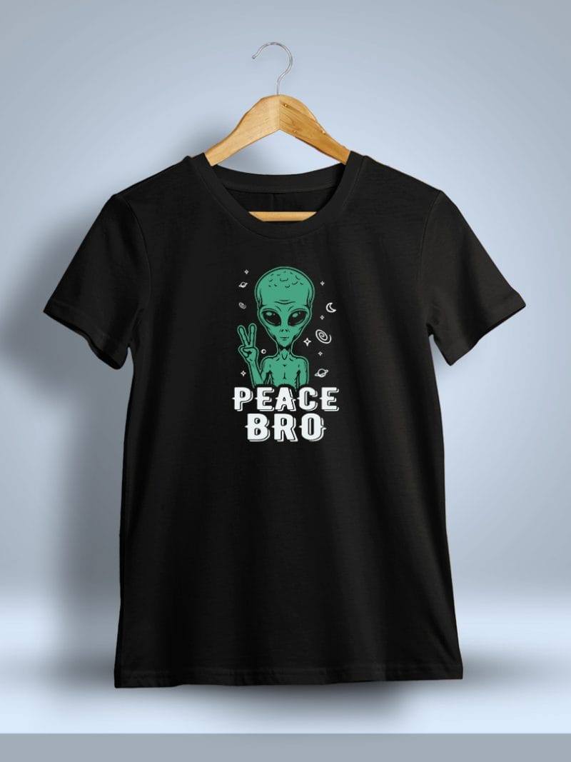 Peace Bro Printed T-Shirt For Men - Half Sleeve