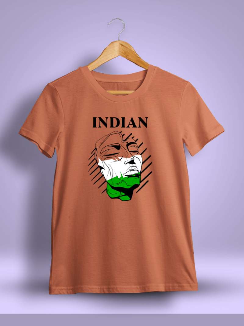 Indian Printed T-Shirt For Men - Half sleeve