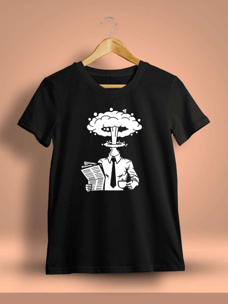 Mind Blown Printed T-Shirt For Men - Half Sleeve
