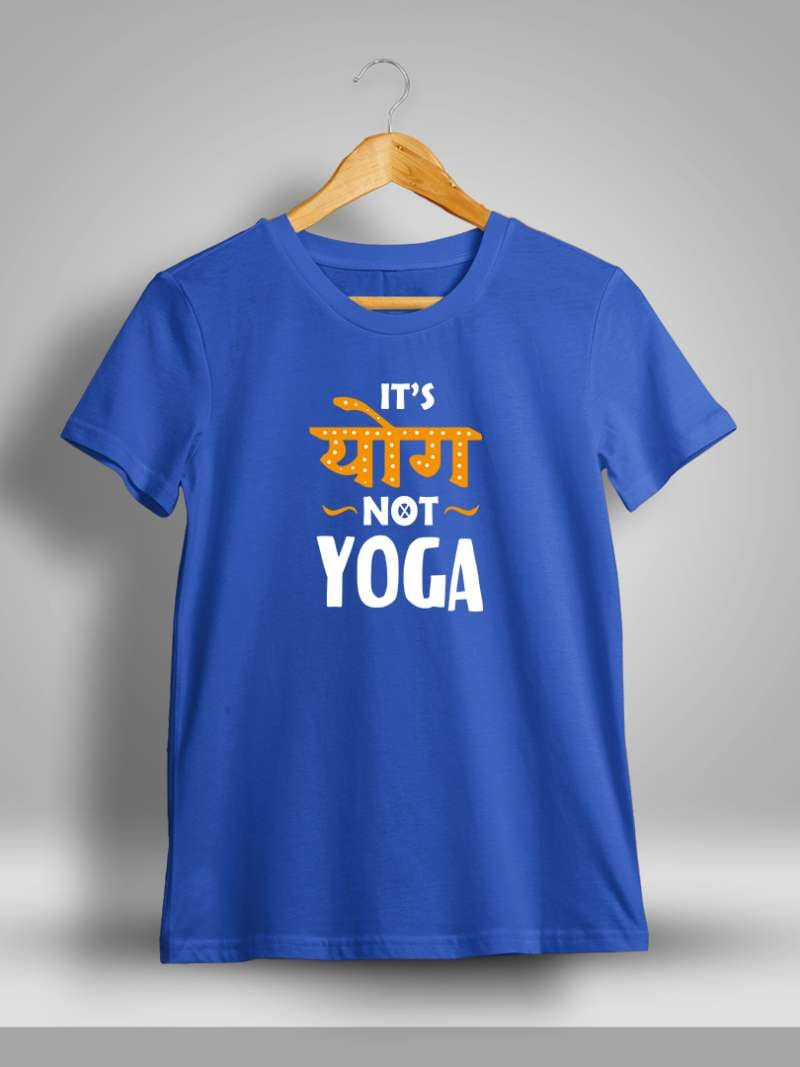 It's Yog Not Yoga Printed T-Shirt For Men - Half sleeve